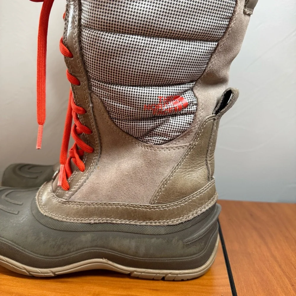The North Face Shellista Tall Insulated Waterproof Snow Boot Lace Up Primaloft 6